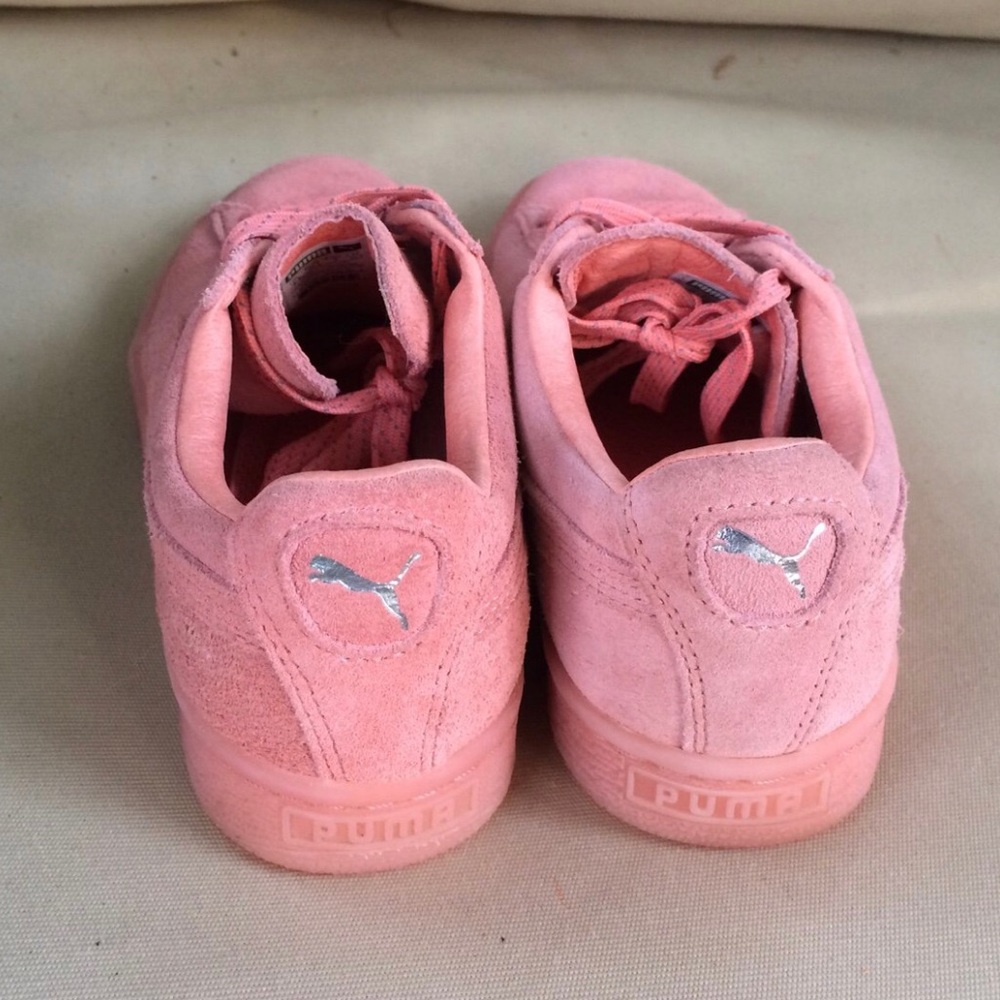Pink puma sneakers